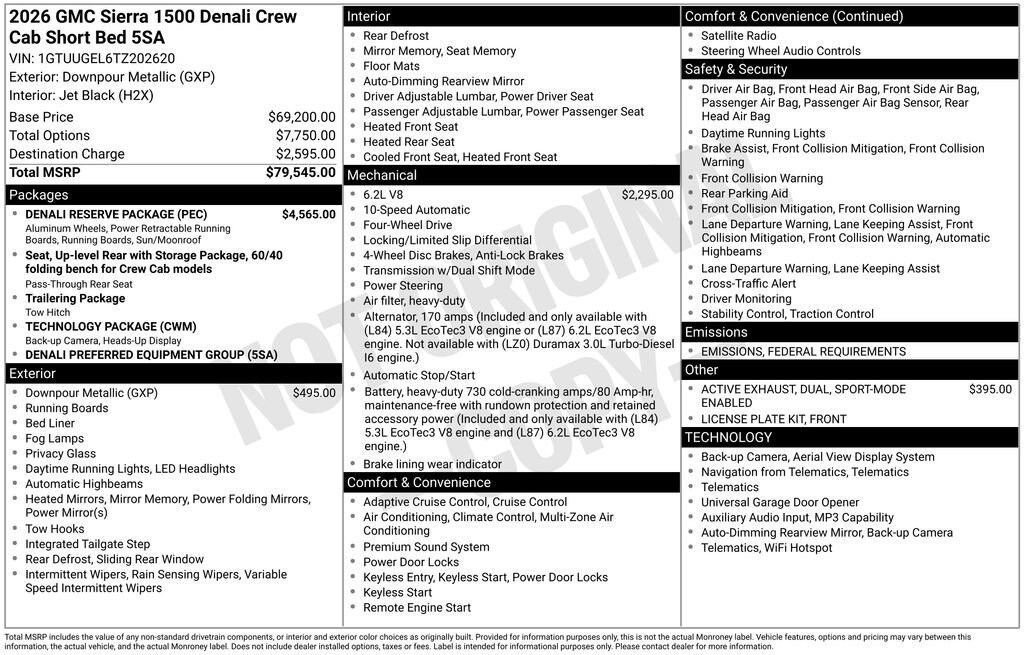 New 2026 GMC Sierra 1500 Denali Truck