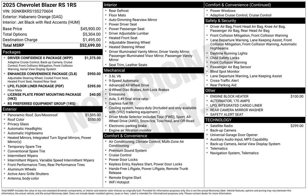 New 2025 Chevrolet Blazer RS SUV