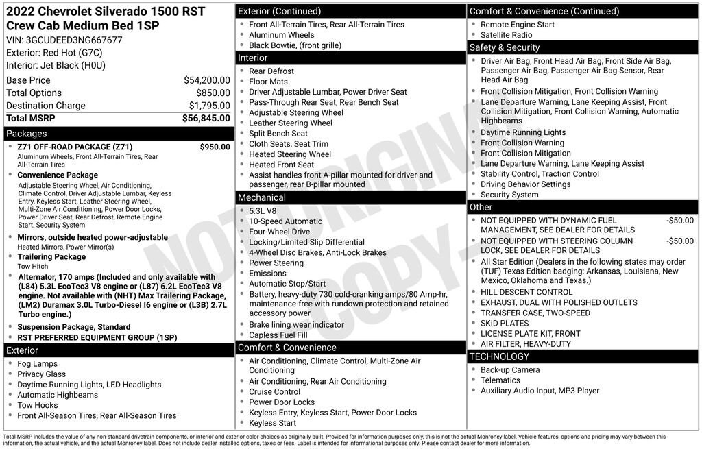 Used 2022 Chevrolet Silverado 1500 RST Truck