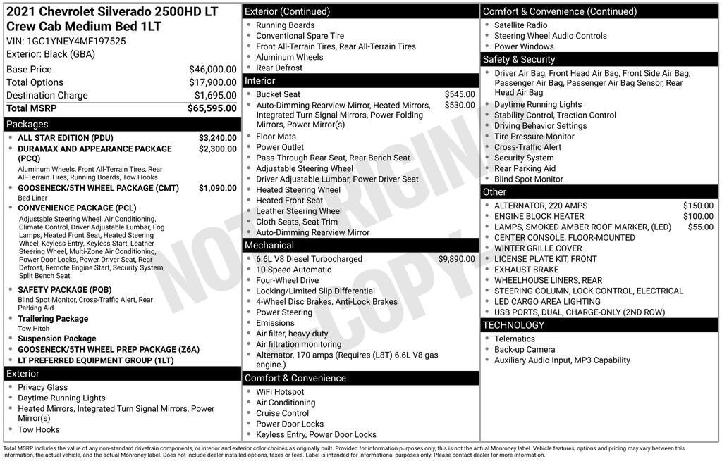 Used 2021 Chevrolet Silverado 2500 HD LT Truck