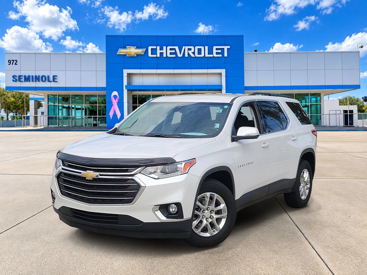 White (Iridescent Pearl Tricoat) 2021 Chevrolet Traverse SUV / Crossover Front-Wheel Drive 9-Speed Automatic