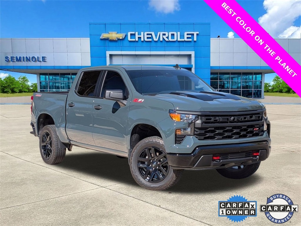Certified 2025 Chevrolet Silverado 1500 Custom Trail Boss Truck Crew Cab