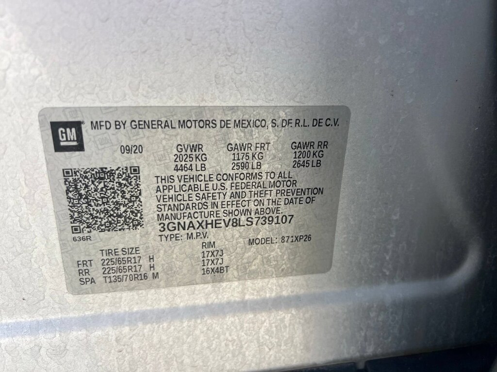 Used 2020 Chevrolet Equinox LS SUV