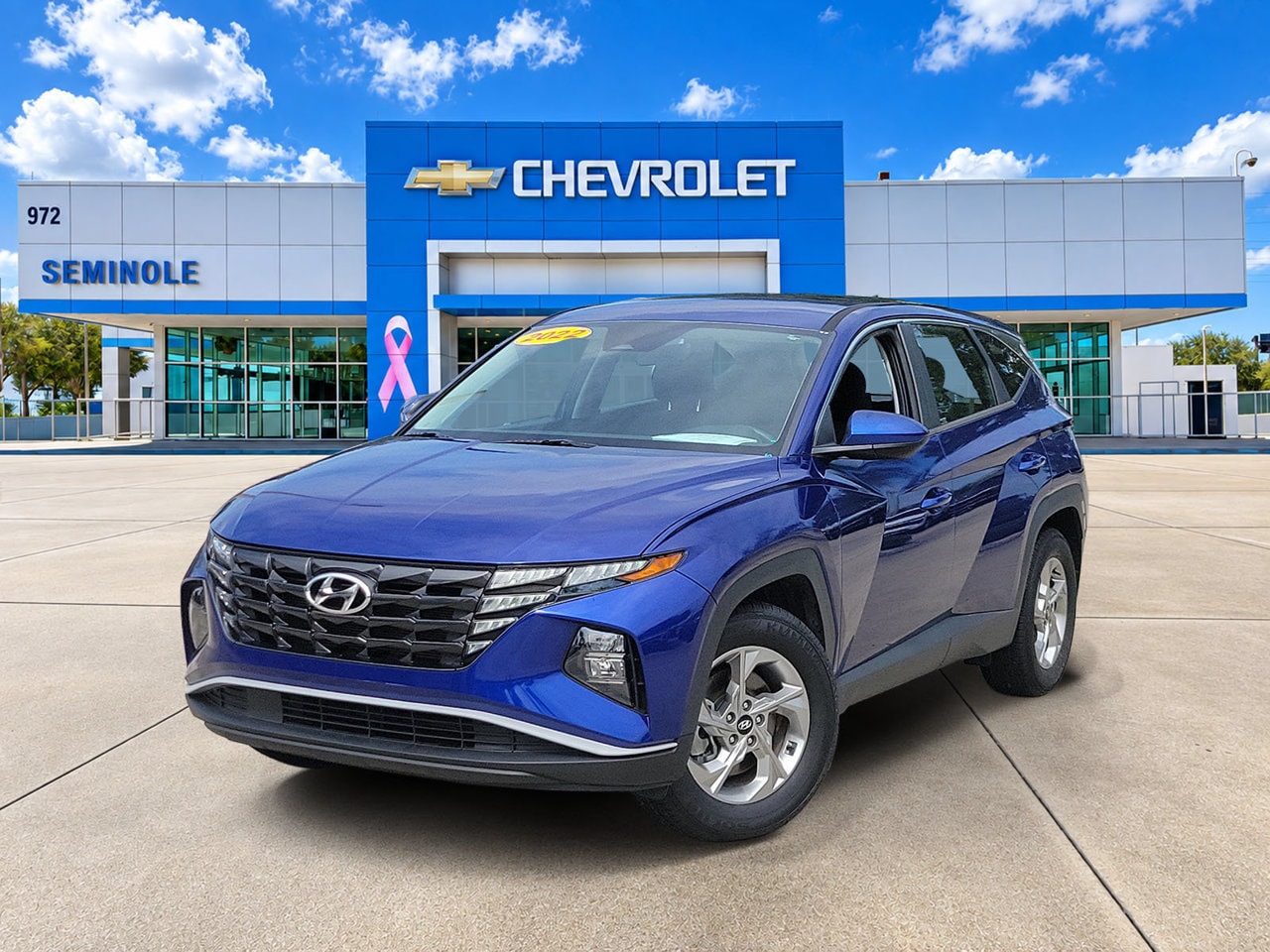Blue 2022 Hyundai Tucson SUV / Crossover Front-Wheel Drive 8-Speed Automatic