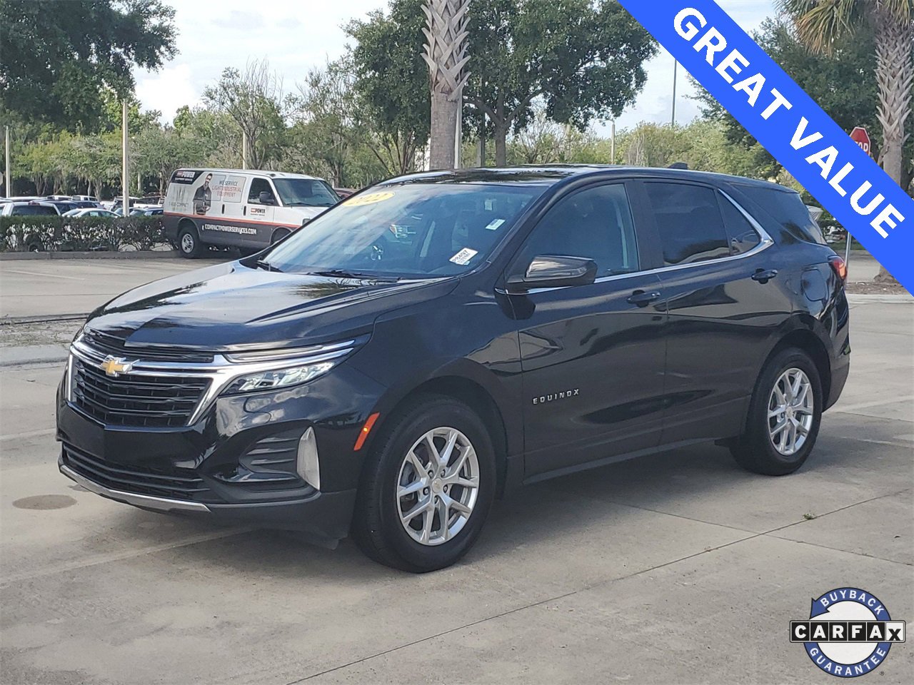 Used 2022 Chevrolet Equinox LT with VIN 3GNAXKEV3NL119145 for sale in Sanford, FL