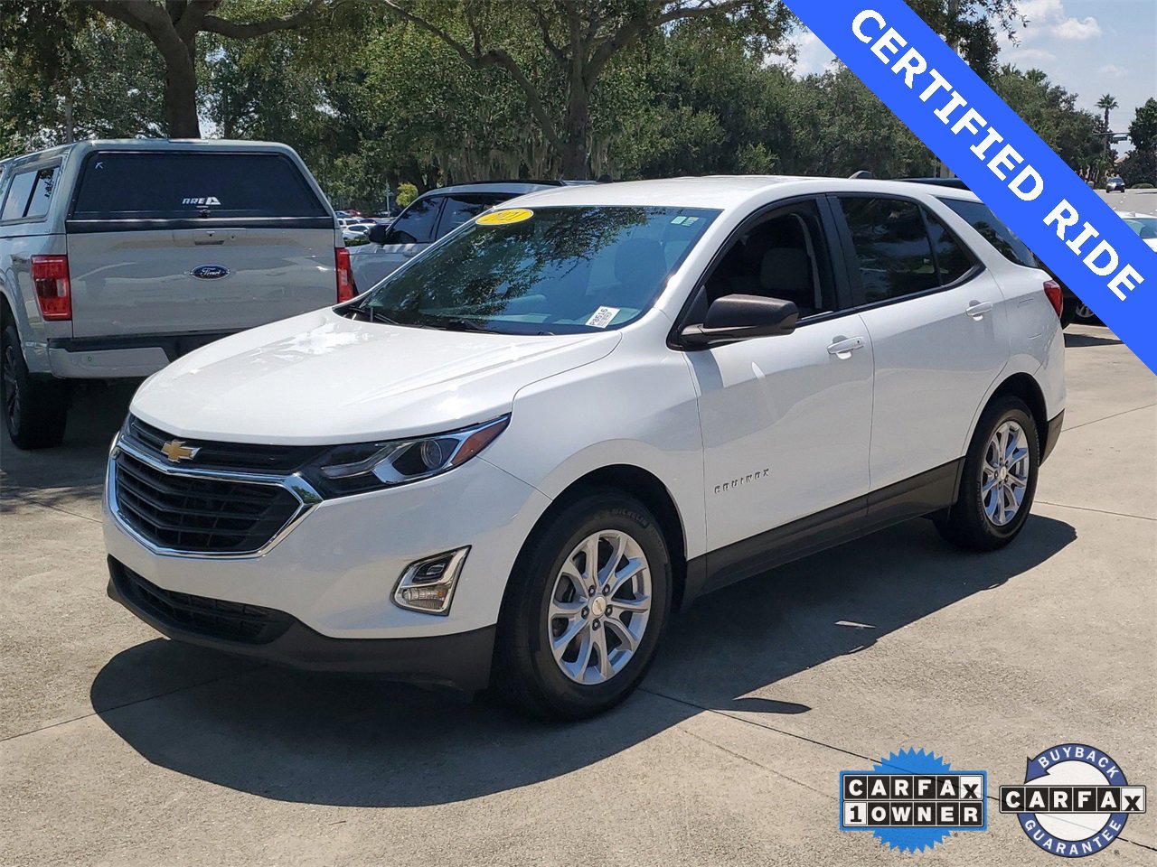 Used 2021 Chevrolet Equinox LS with VIN 3GNAXHEV7MS162166 for sale in Sanford, FL