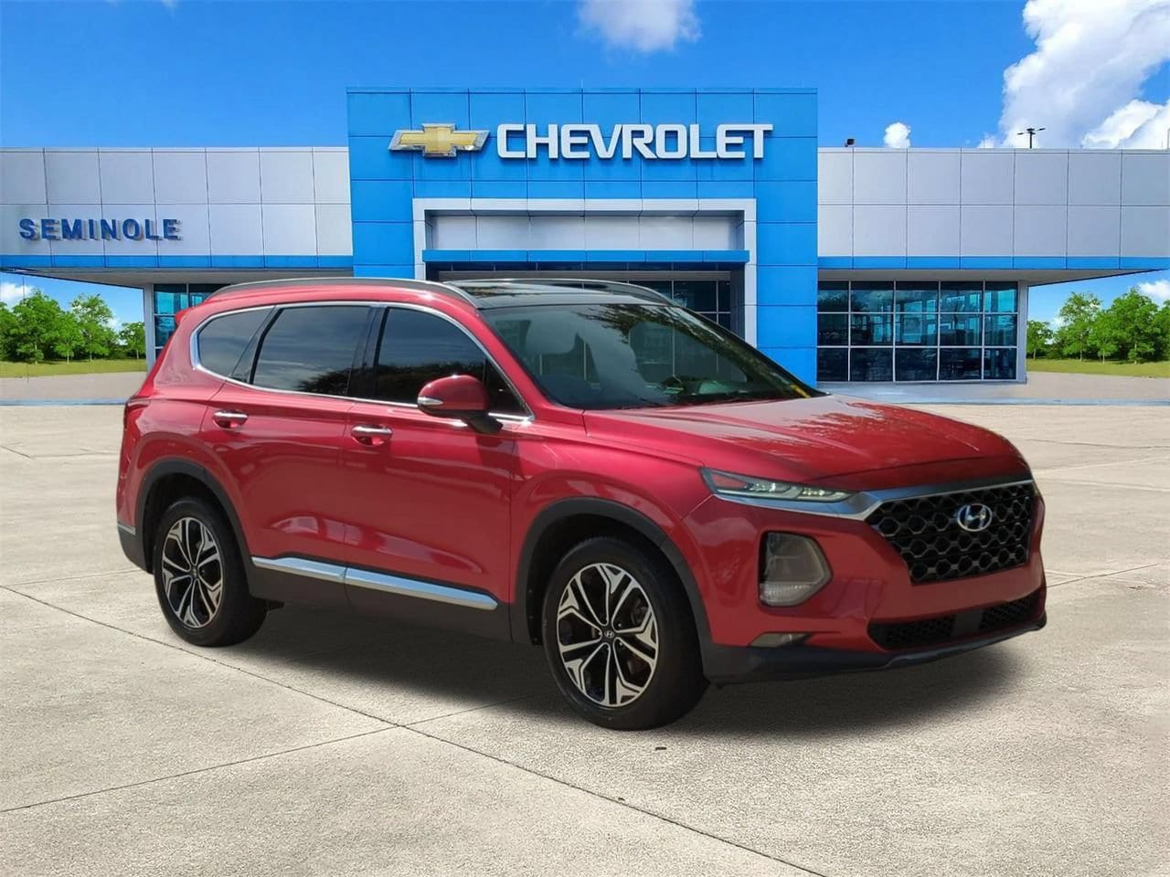 Red 2020 Hyundai Santa Fe SUV / Crossover Front-Wheel Drive 8-Speed Automatic