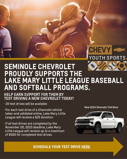 SUPPORT LAKE MARY YOUTH BASEBALL AND SOFTBALL | Seminole Chevrolet