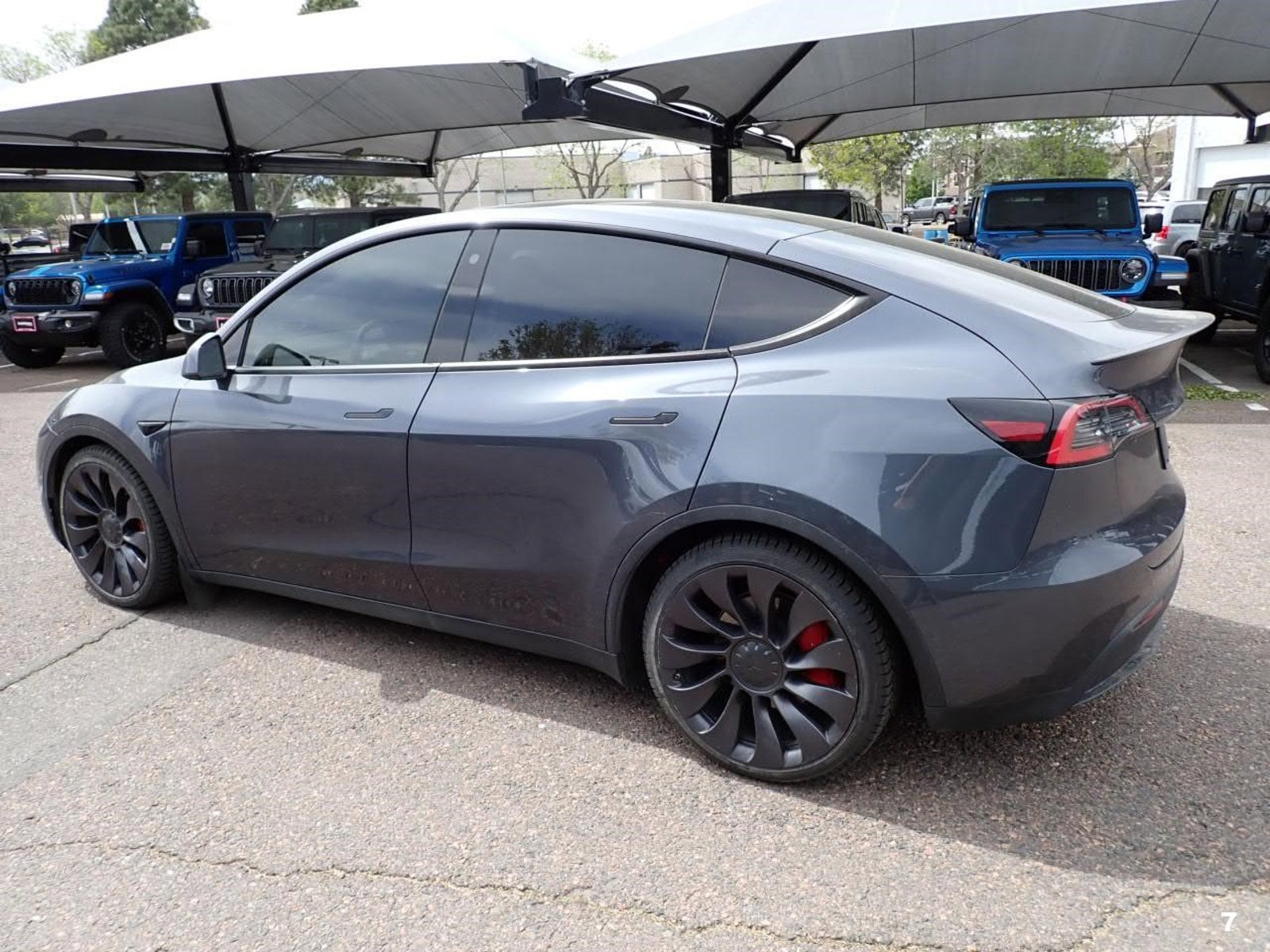 Used 2021 Tesla Model Y Performance with VIN 5YJYGDEF5MF092359 for sale in Littleton, CO