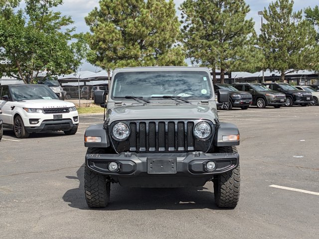Used 2021 Jeep Wrangler Unlimited Willys Sport with VIN 1C4HJXDG4MW614262 for sale in Littleton, CO