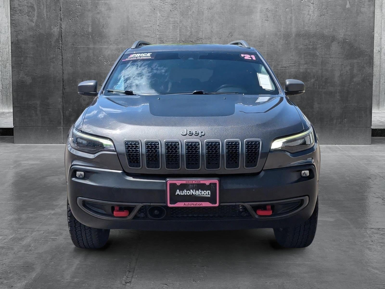 Certified 2021 Jeep Cherokee Trailhawk with VIN 1C4PJMBX4MD143447 for sale in Littleton, CO