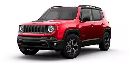 Illustration of the steel chassis of the Jeep Renegade.