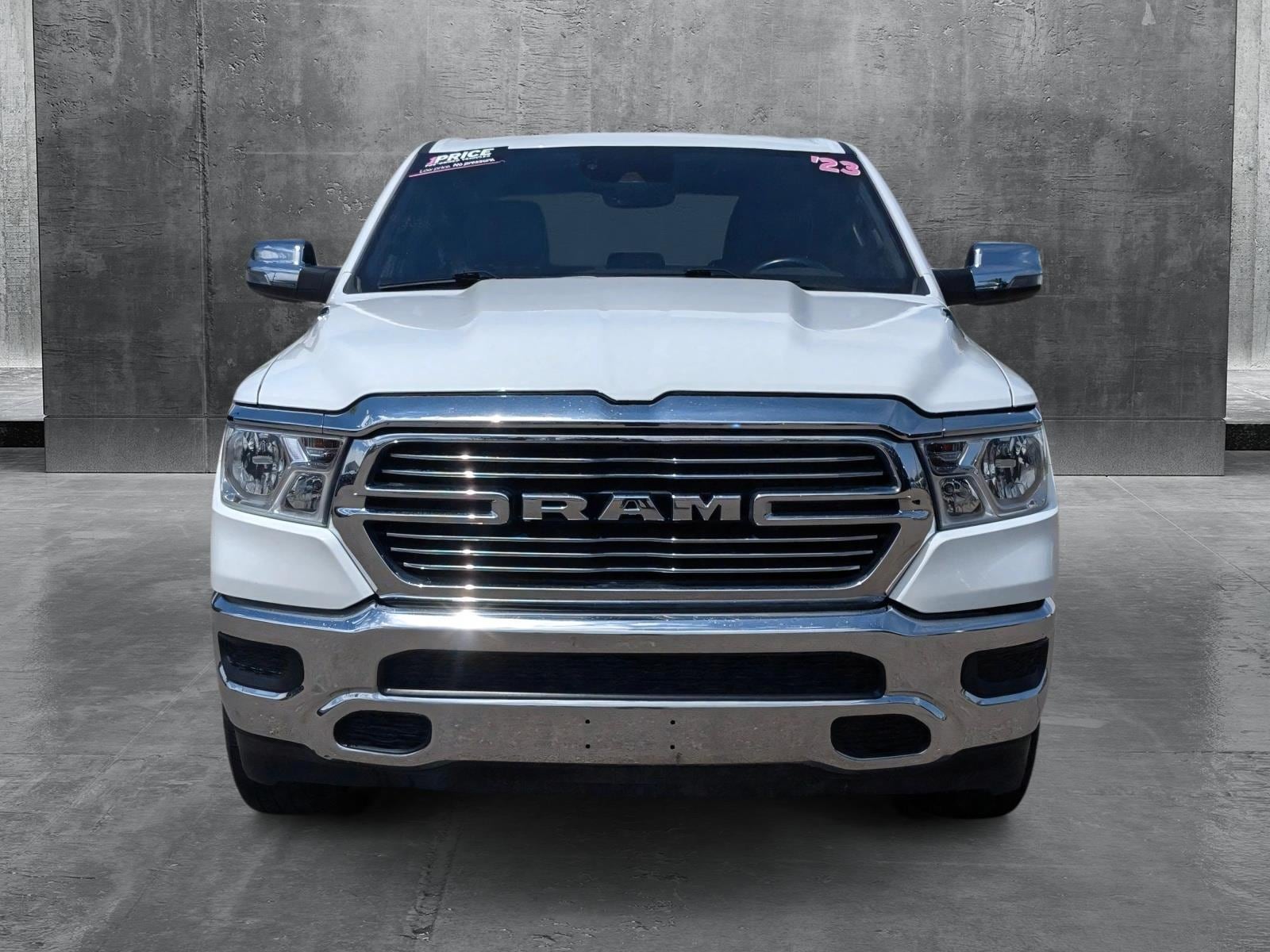 Used 2023 RAM Ram 1500 Pickup Laramie with VIN 1C6SRFJT1PN660286 for sale in Littleton, CO
