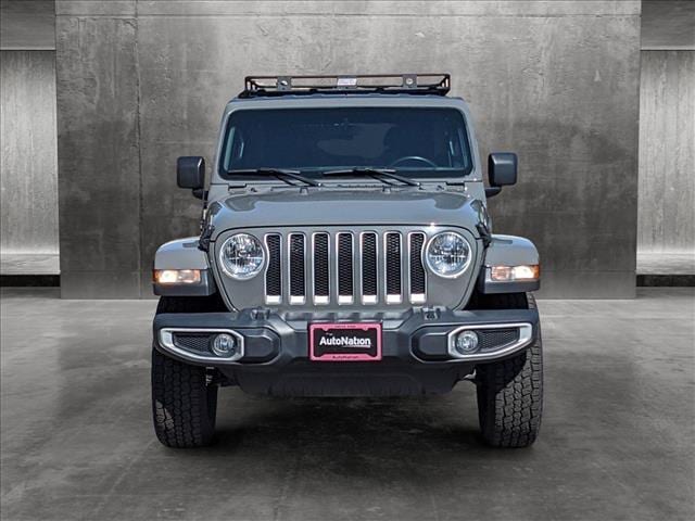 Used 2020 Jeep Wrangler Unlimited Sahara with VIN 1C4HJXEN8LW208058 for sale in Golden, CO