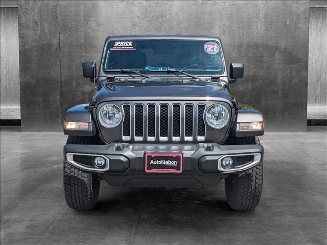 Certified 2021 Jeep Wrangler Unlimited Sahara with VIN 1C4HJXEN5MW783154 for sale in Centennial, CO