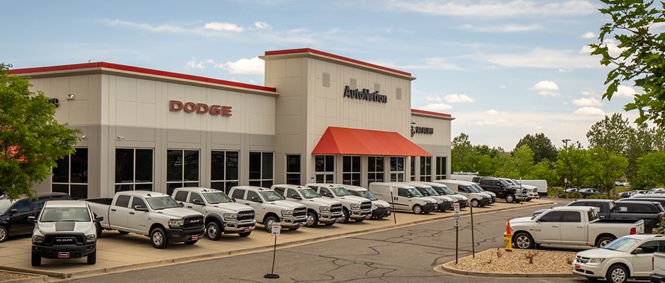 Outside view of AutoNation Dodge Ram Arapahoe
