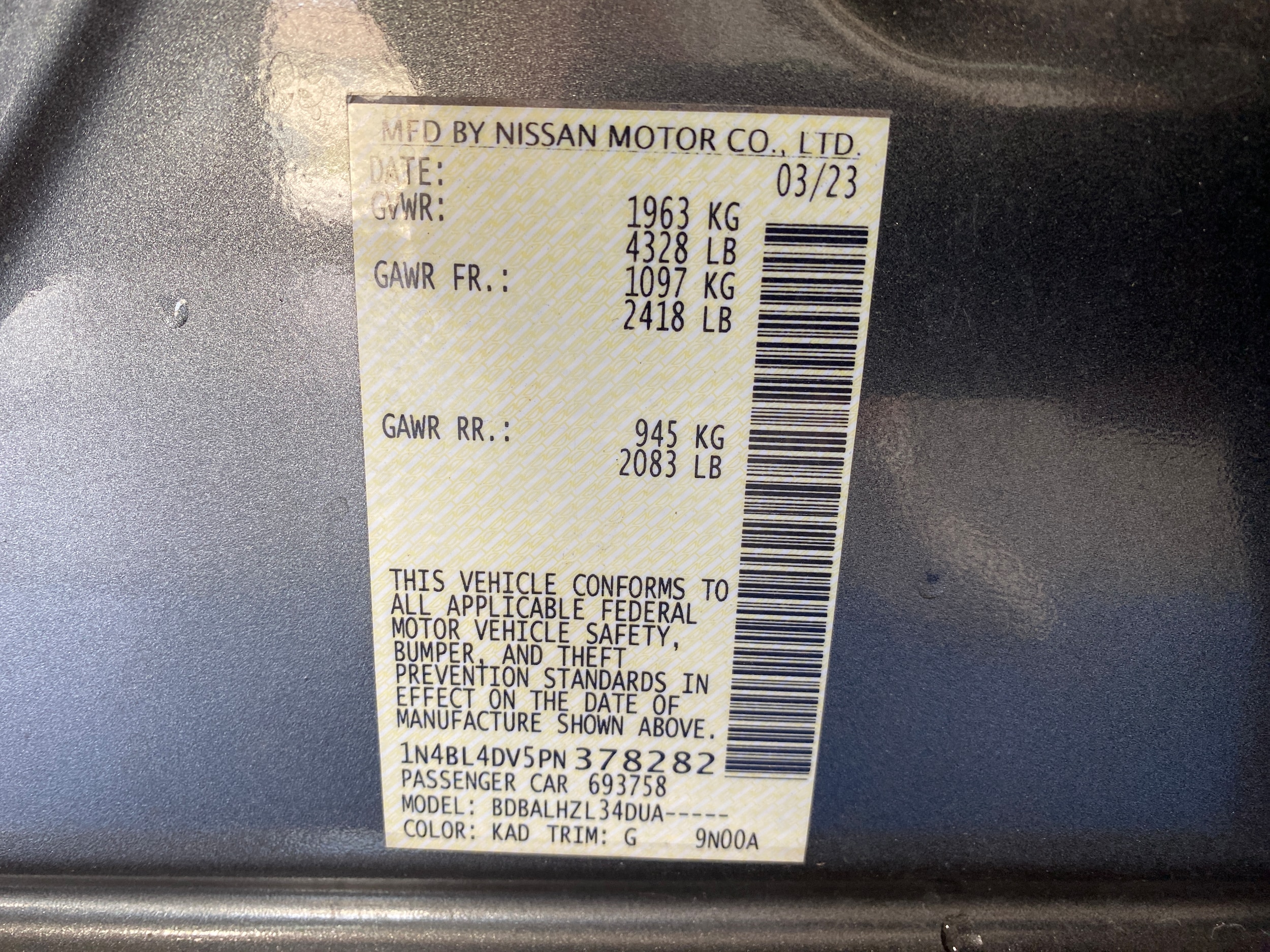 2023 Nissan Altima SV - Photo 24