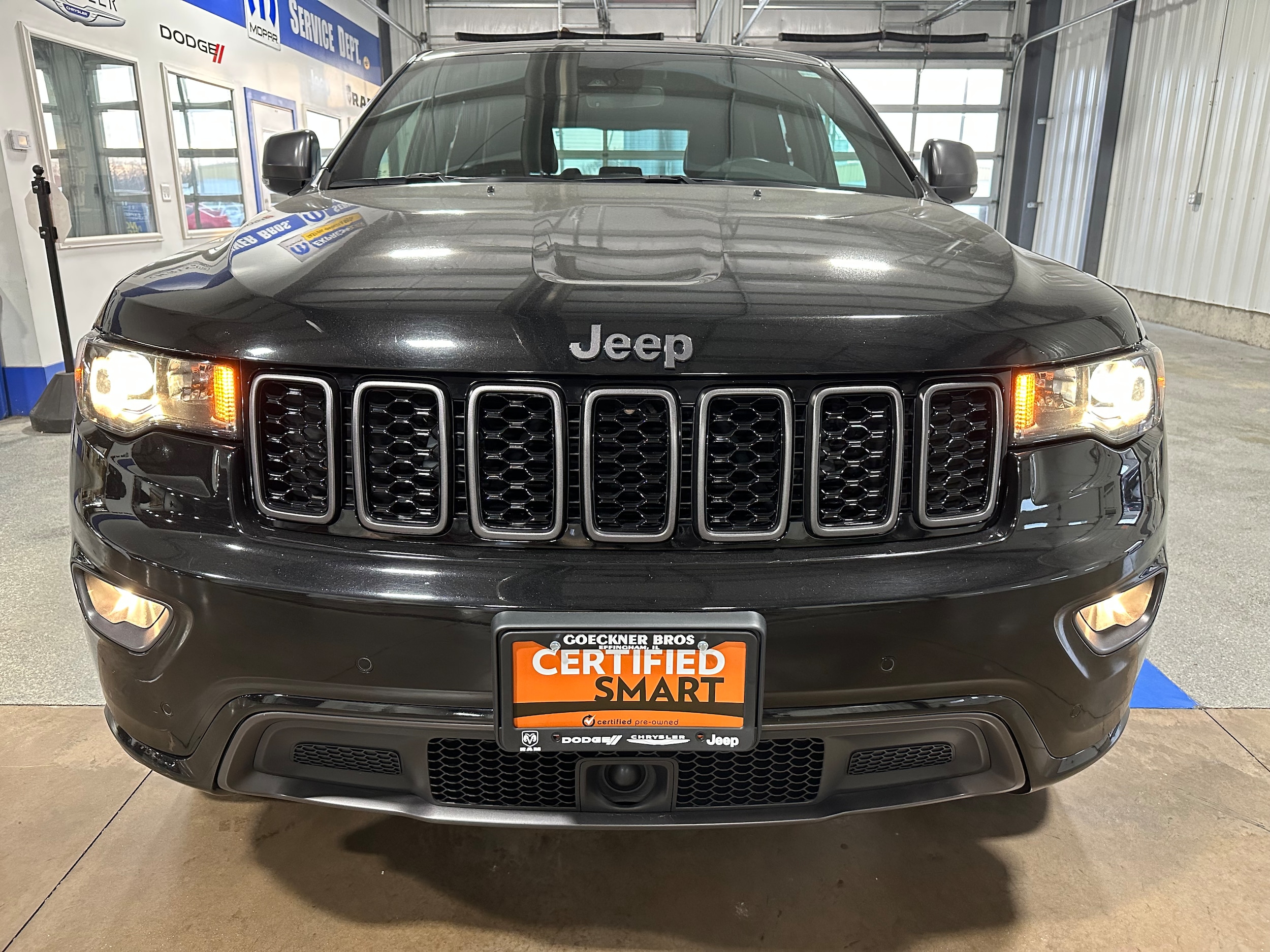 Certified 2021 Jeep Grand Cherokee 80th Edition with VIN 1C4RJFBG2MC502126 for sale in Effingham, IL