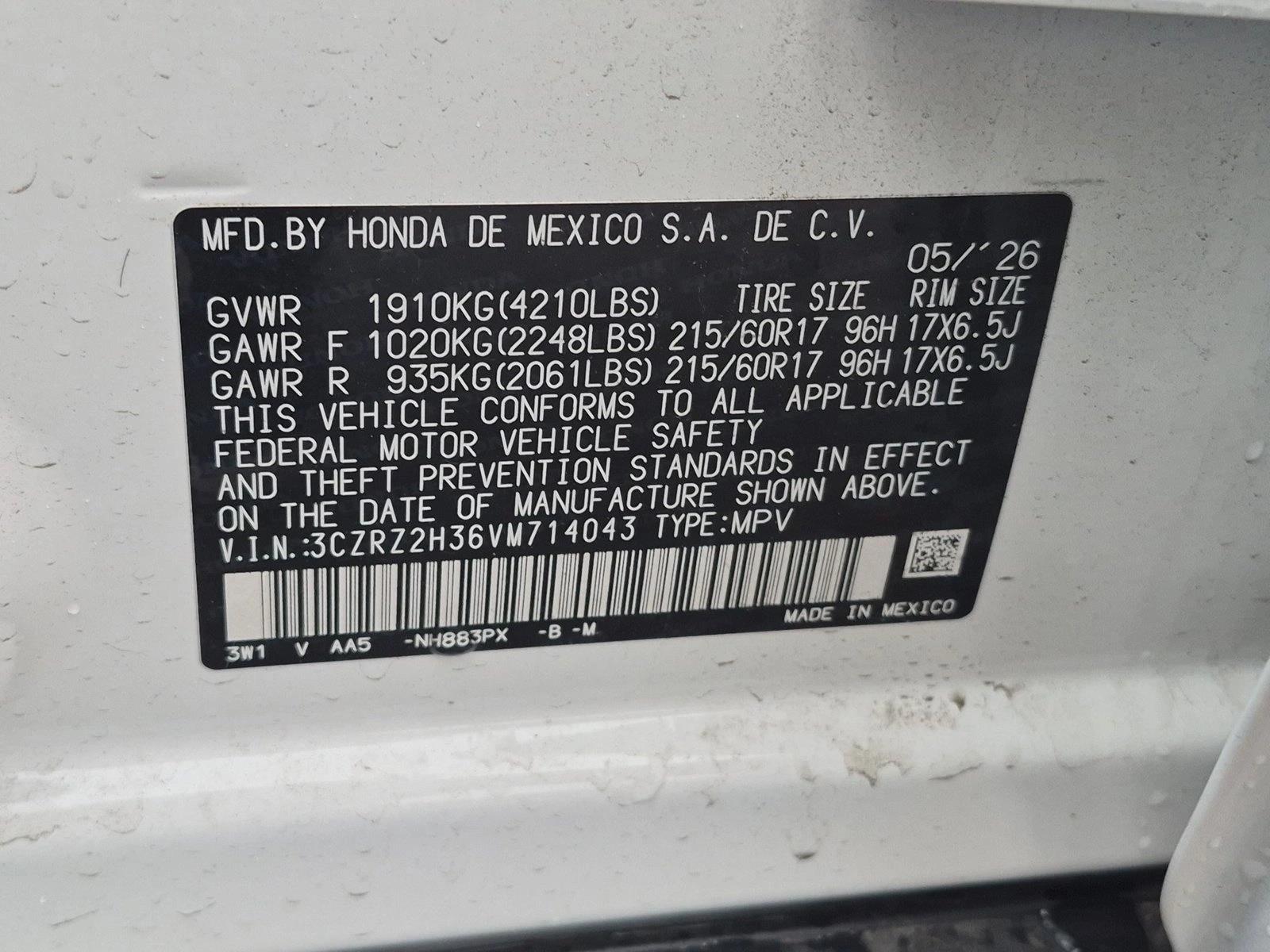2027 Honda HR-V LX - Photo 14