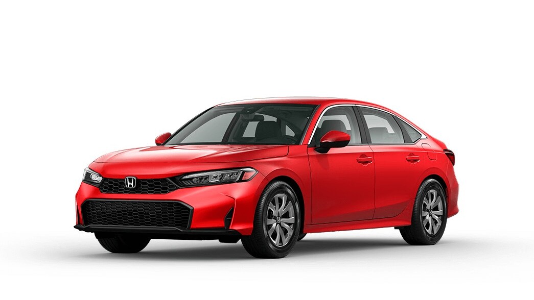 Learn about the key features of the Honda Civic LX Honda Civic LX in Rallye Red