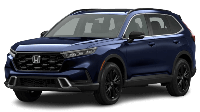 Learn about the color options of the Honda CR-V Hybrid Honda CR-V Hybrid in Canyon River Blue Metallic