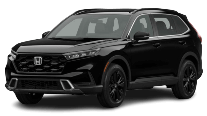 Learn about the color options of the Honda CR-V Hybrid Honda CR-V Hybrid in Crystal Black Pearl