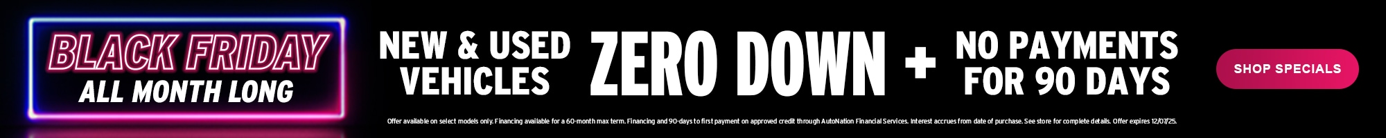 AutoNation Black Friday offers