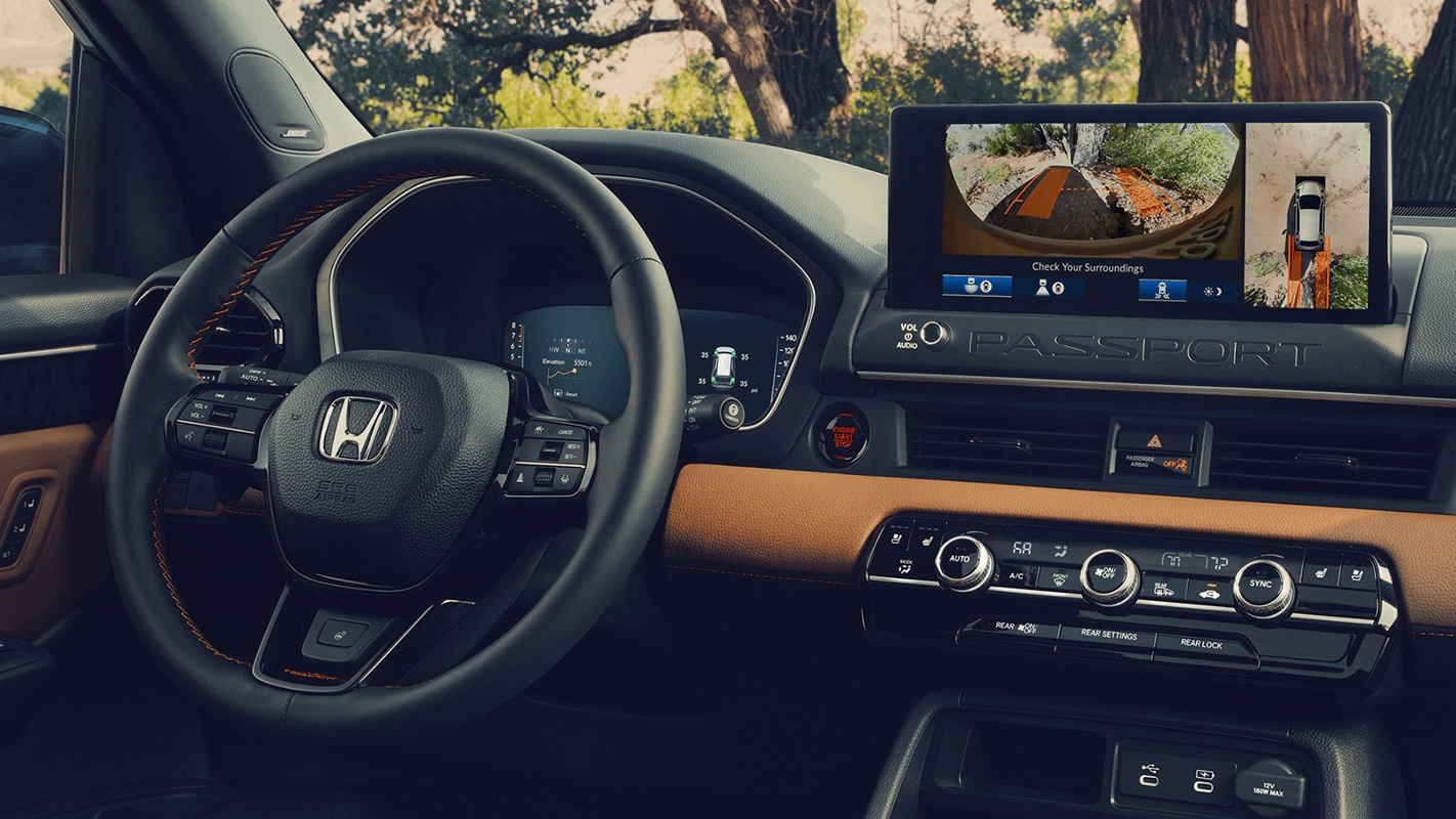 Interior of Honda Passport