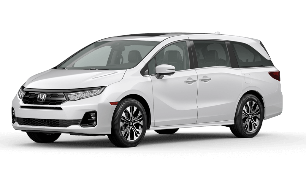  A white Honda Odyssey