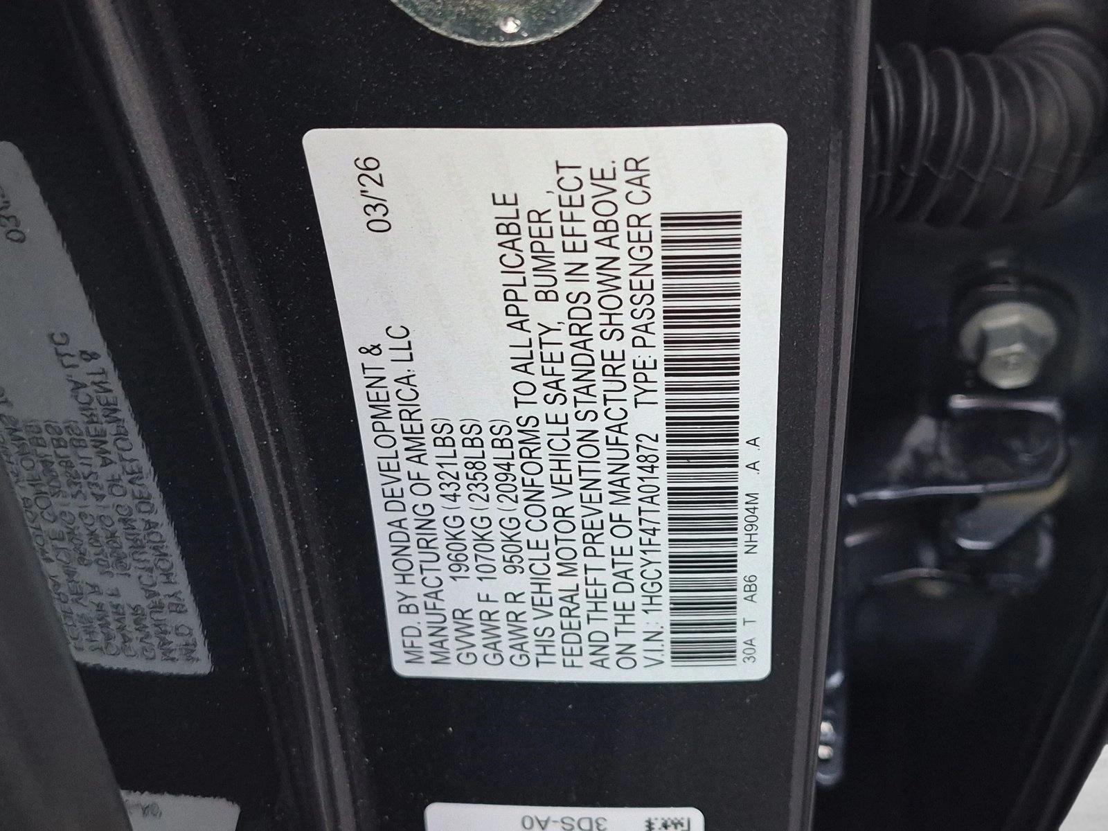 2026 Honda Accord SE - Photo 25