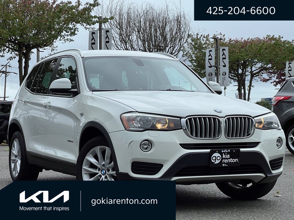 Used 2016 BMW X3 xDrive28i with VIN 5UXWX9C53G0D71795 for sale in Renton, WA