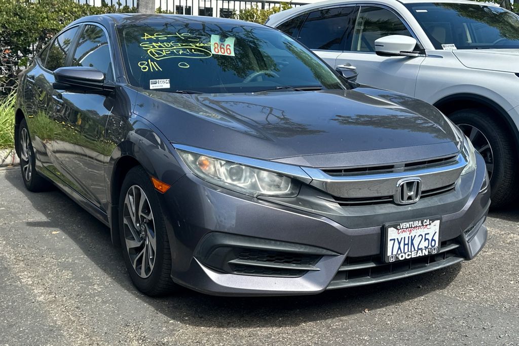 Used 2017 Honda Civic EX with VIN 19XFC2F72HE212239 for sale in Ventura, CA
