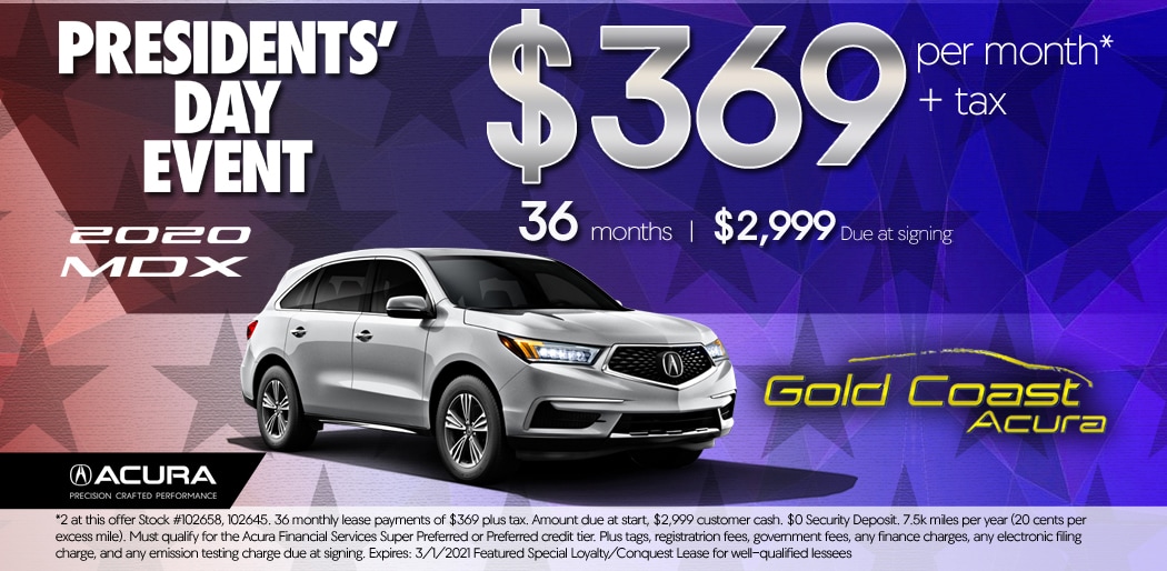 Acura MDX Lease and Finance Offers Gold Coast Acura