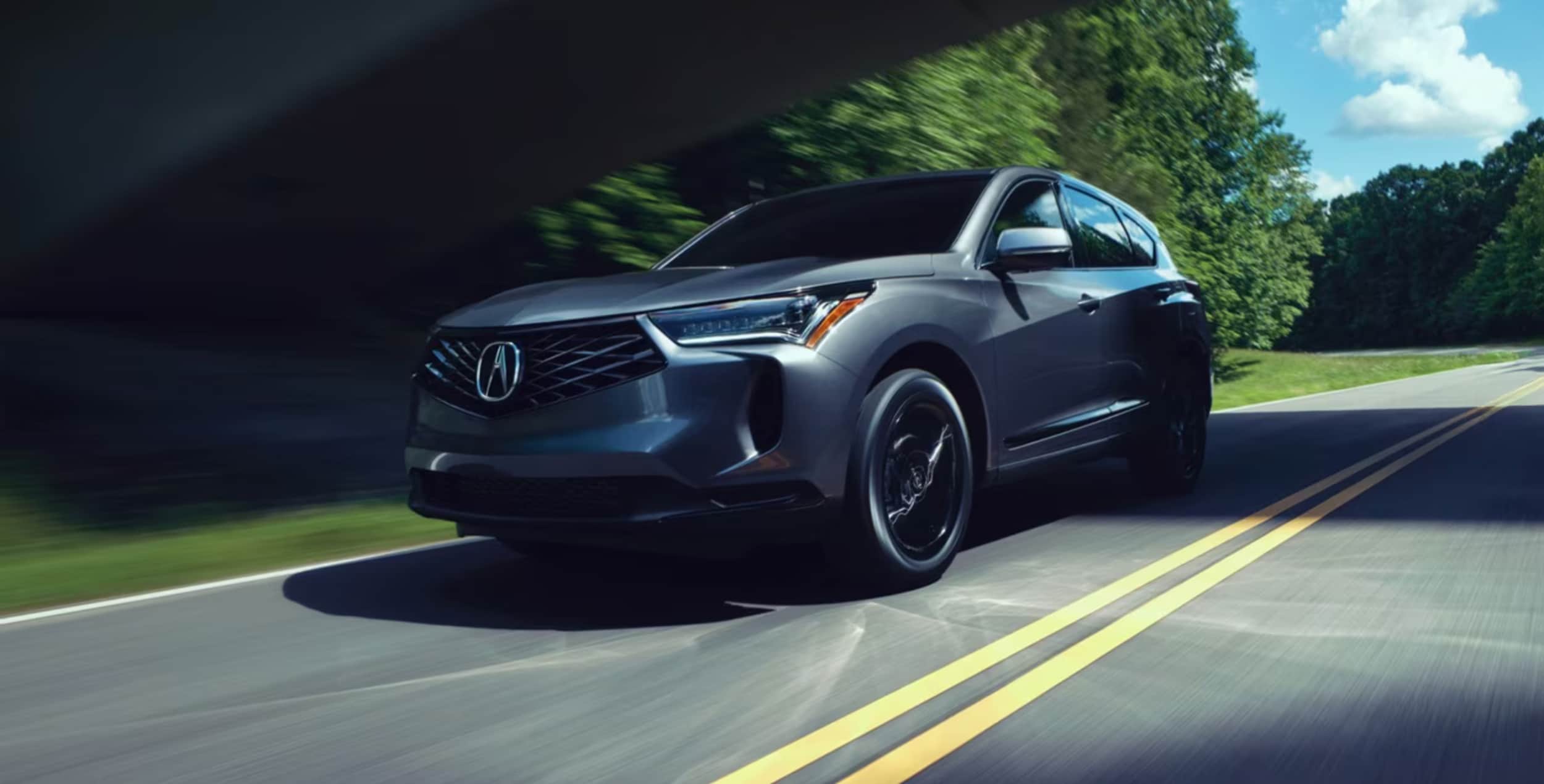 Acura logo on the grille of an SUV