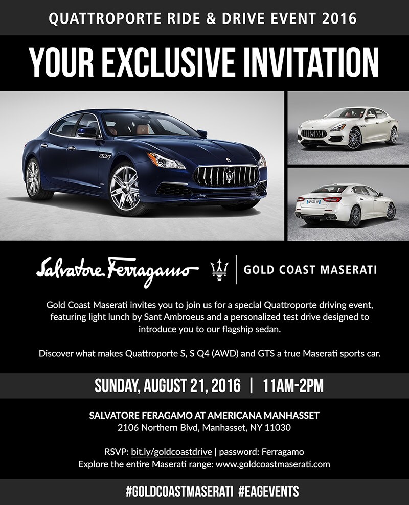 QUATTROPORTE RIDE & DRIVE EVENT 2016