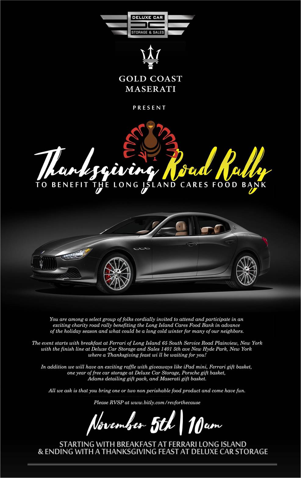 Thanksgiving Exotic Car Rally this November 5th