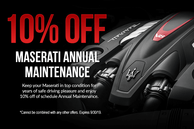 Maserati Annual Service Special Maserati Annual Maintenance Special