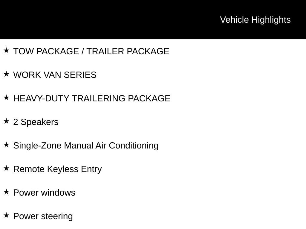 New 2026 Chevrolet Express Cargo WT Van