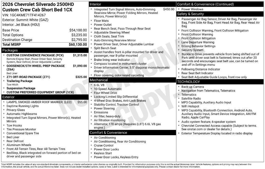 2026 Chevrolet Silverado 2500 HD Custom - Photo 25