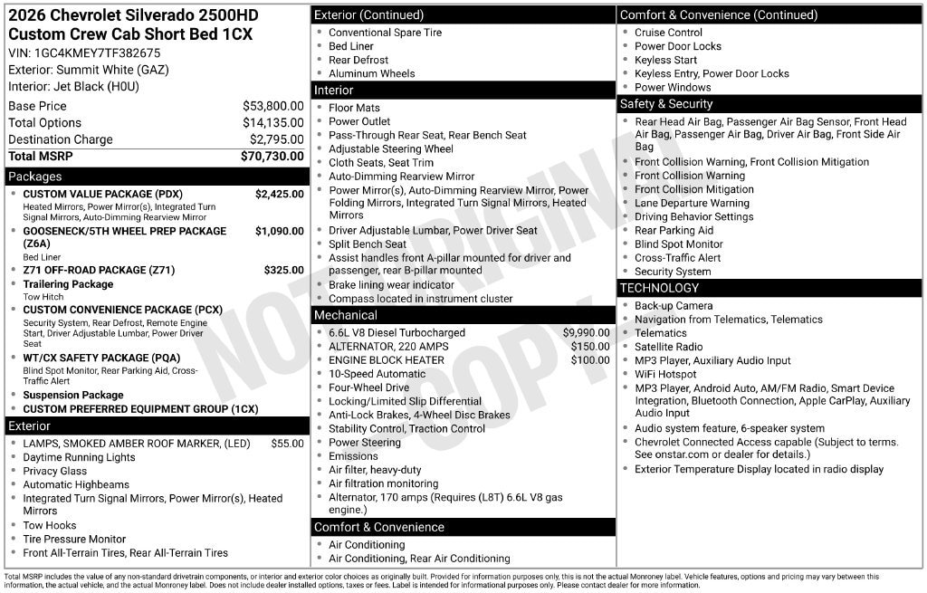 2026 Chevrolet Silverado 2500 HD Custom - Photo 55