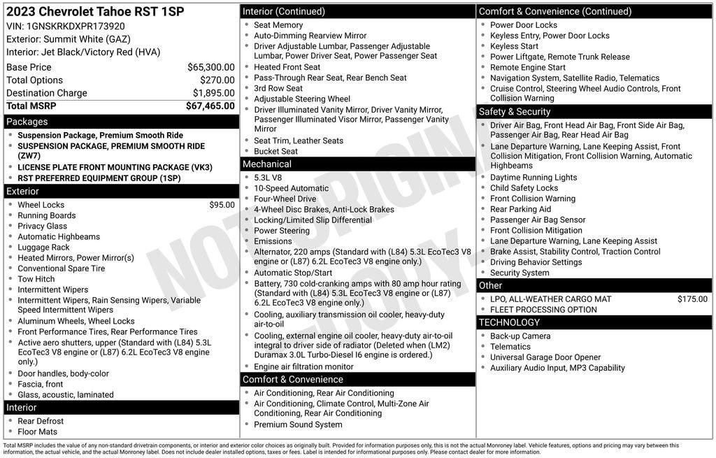 2023 Chevrolet Tahoe RST - Photo 65