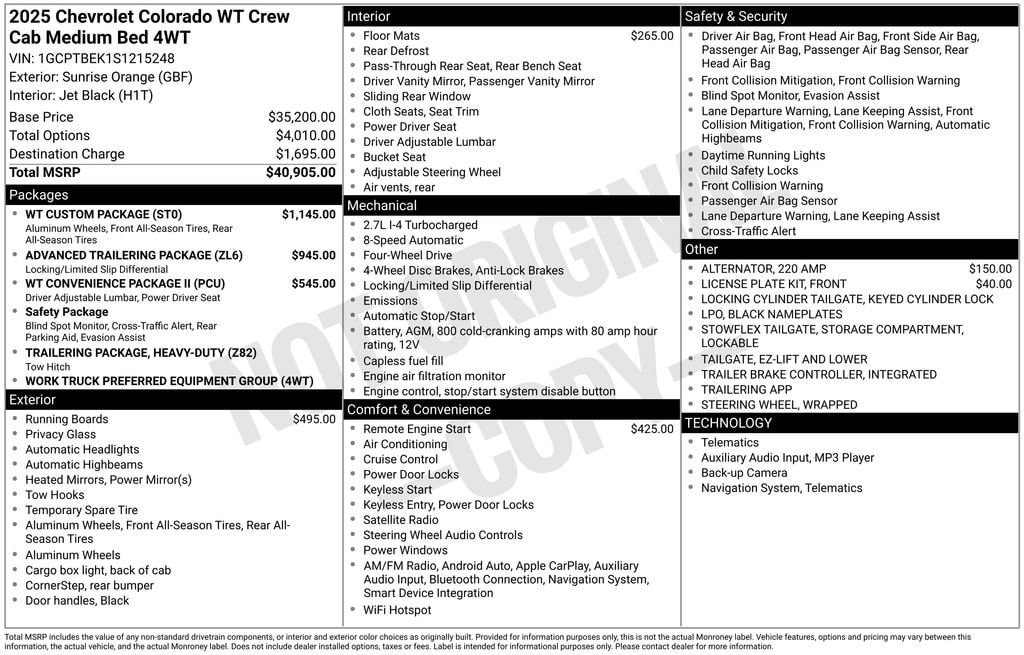 2025 Chevrolet Colorado Work Truck - Photo 51