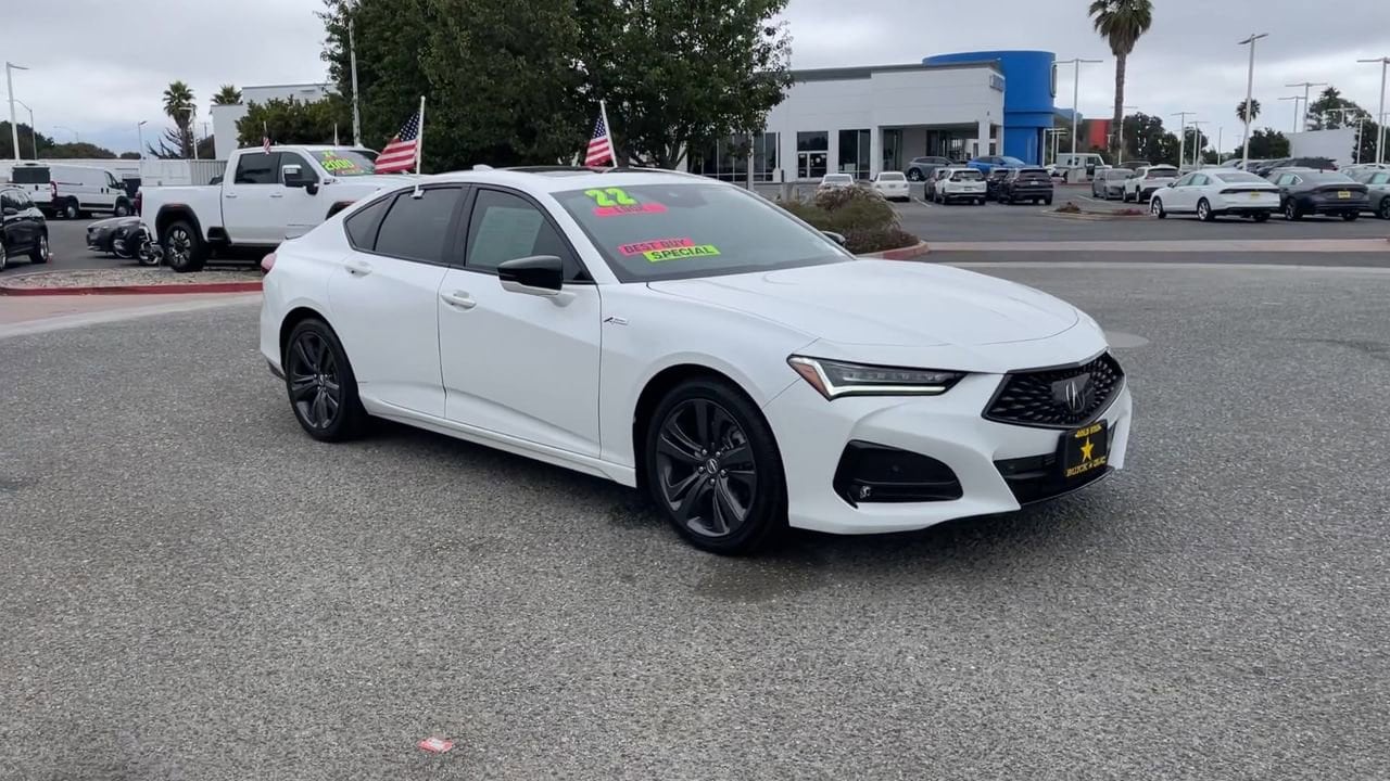 Used 2022 Acura TLX A-SPEC Package with VIN 19UUB5F50NA002880 for sale in Salinas, CA