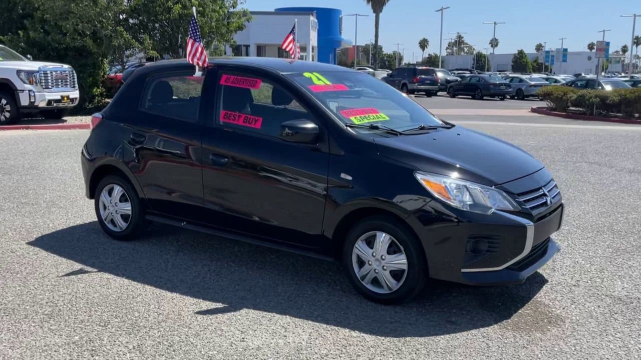 Used 2021 Mitsubishi Mirage Carbonite Edition with VIN ML32AUHJ6MH003540 for sale in Salinas, CA