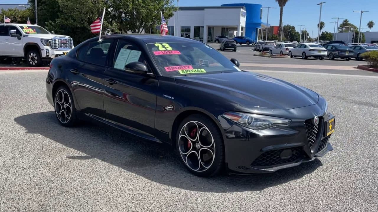 Used 2023 Alfa Romeo Giulia Veloce with VIN ZARFANBN1P7670676 for sale in Salinas, CA