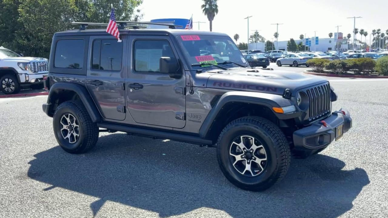 Used 2021 Jeep Wrangler Unlimited Rubicon with VIN 1C4JJXFM0MW775793 for sale in Salinas, CA