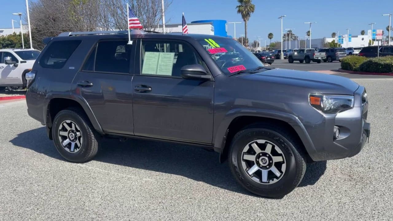 Used 2018 Toyota 4Runner SR5 with VIN JTEZU5JR1J5182488 for sale in Salinas, CA