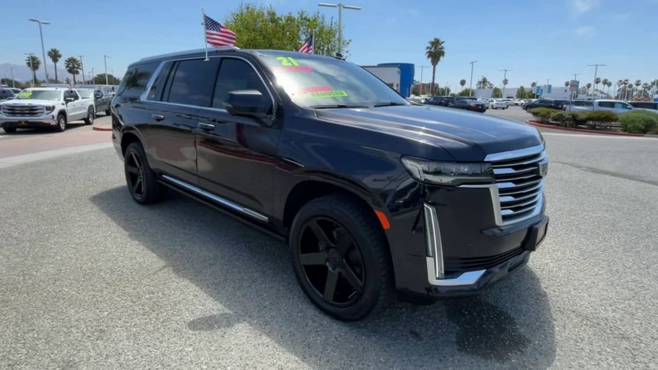 Used 2021 Cadillac Escalade ESV Premium Luxury Platinum with VIN 1GYS4MKL7MR360177 for sale in Salinas, CA