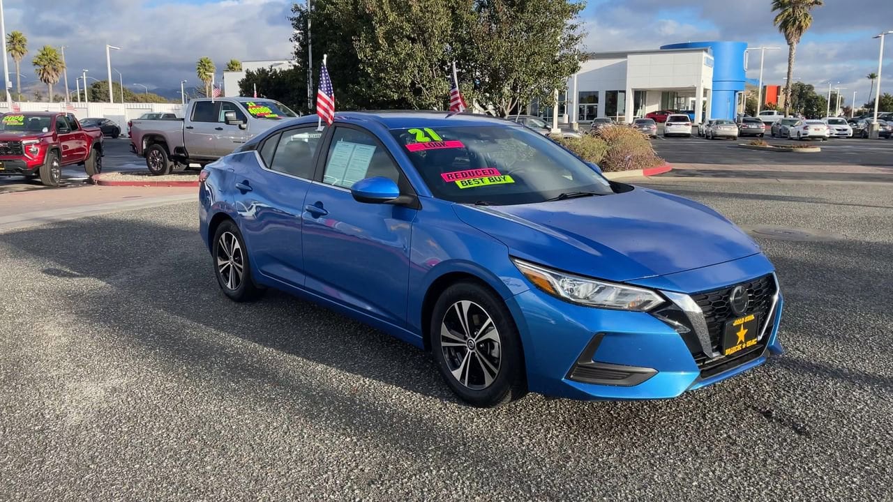Used 2021 Nissan Sentra SV with VIN 3N1AB8CV8MY299062 for sale in Salinas, CA