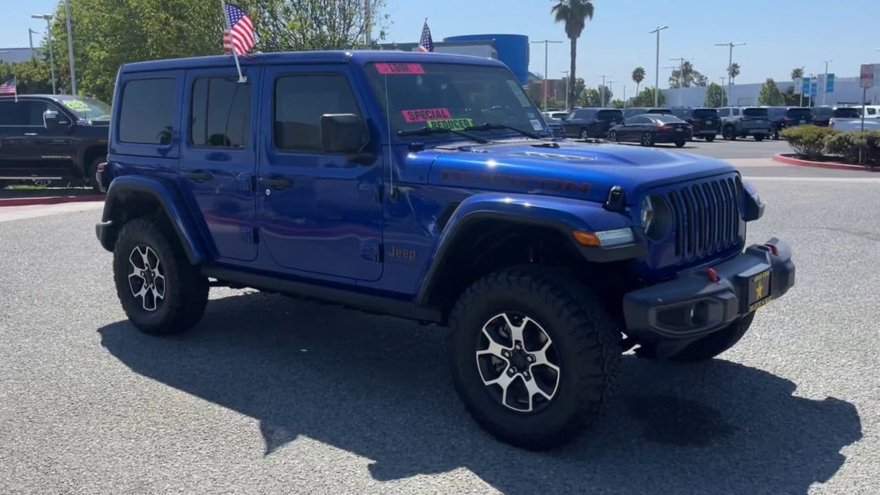 Used 2020 Jeep Wrangler Unlimited Rubicon with VIN 1C4HJXFG6LW193883 for sale in Salinas, CA